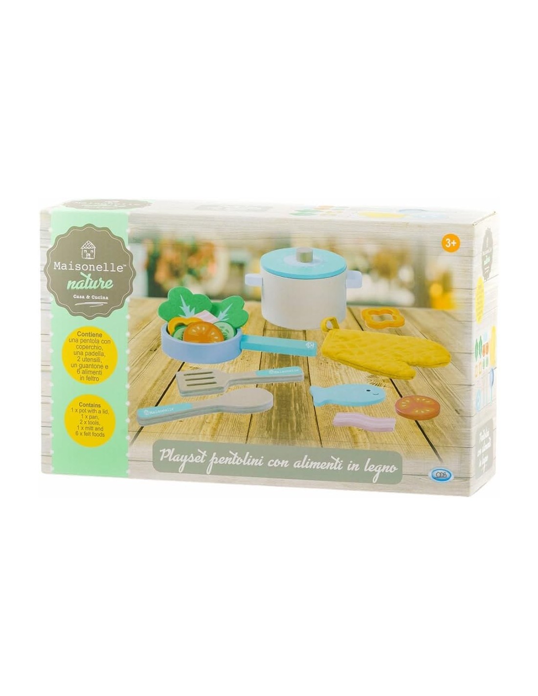 MAISONELLE 53005 SET PENTOLINI CON ALIMENTI su Shop in Casa
