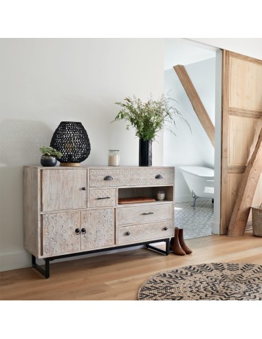 Credenza a 3 ante Ajay in mango 115x80 cm Atmosphera | shopincasa.it