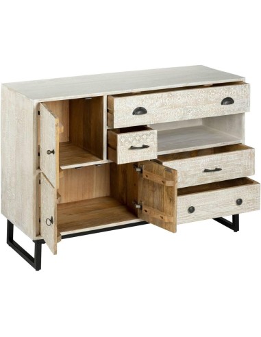 Credenza a 3 ante Ajay in mango 115x80 cm Atmosphera | shopincasa.it