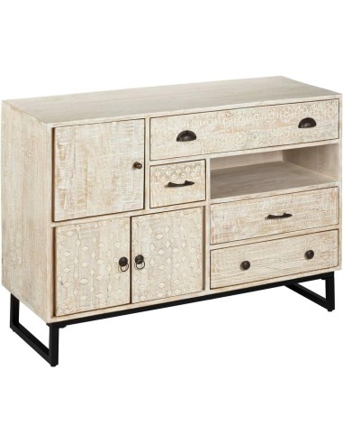 Credenza a 3 ante Ajay in mango 115x80 cm Atmosphera | shopincasa.it