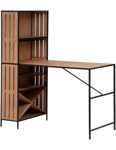 Tavolo da bar Bakos legno e metallo 153x80 cm Atmosphera | shopincasa.it