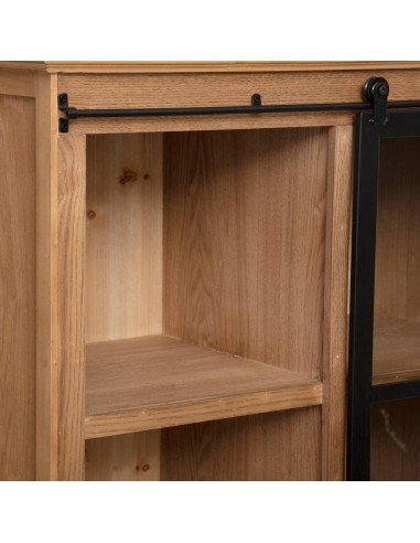 Libreria Danik in legno 80x150 cm con anta scorrevole Atmosphera | shopincasa.it