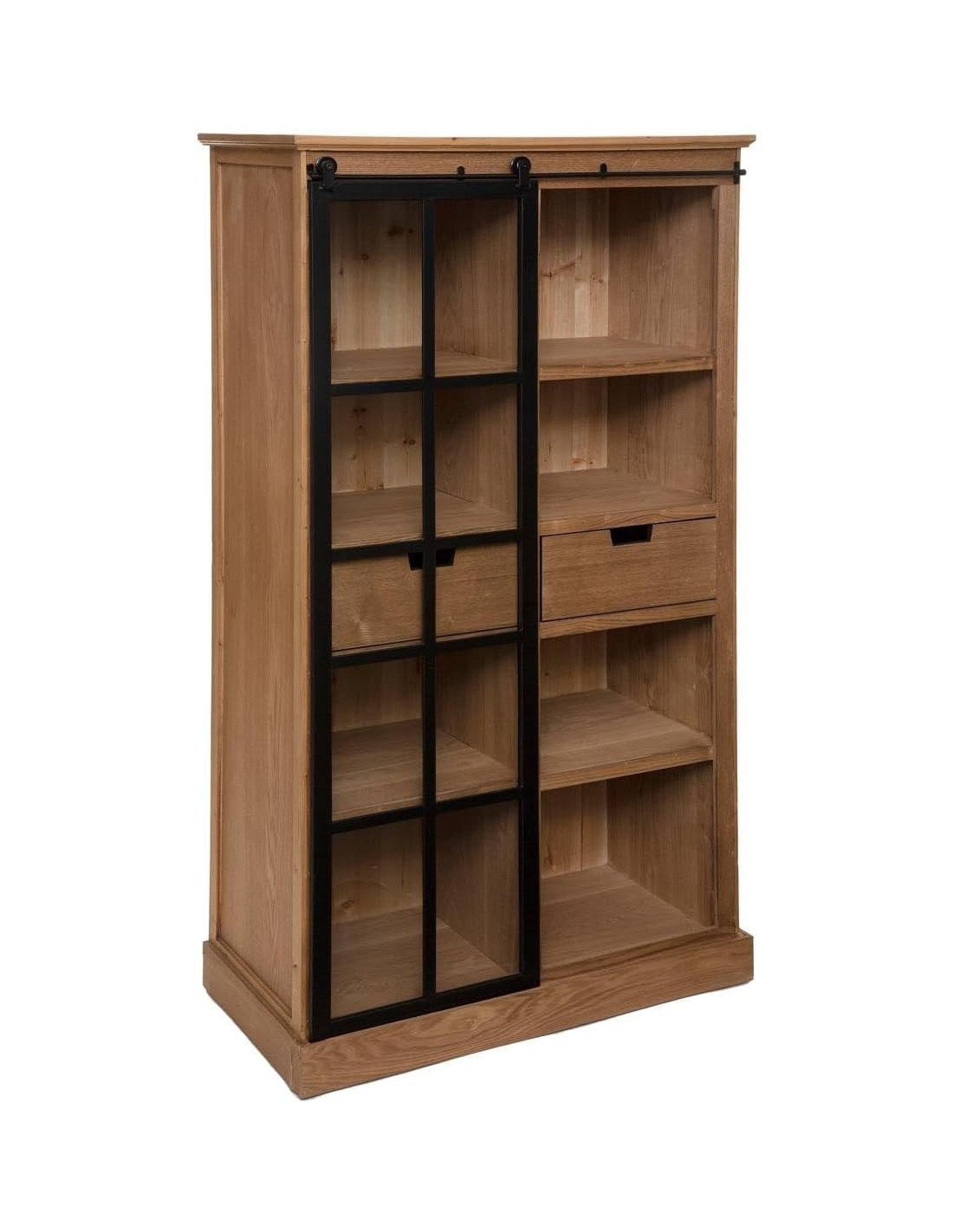 Libreria Danik in legno 80x150 cm con anta scorrevole Atmosphera | shopincasa.it