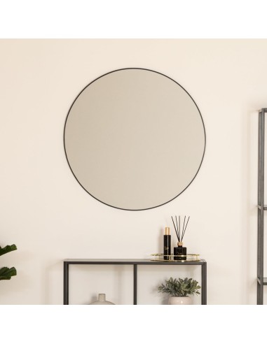 Specchio Alice rotondo Ø76 cm metallo nero Atmosphera | shopincasa.it