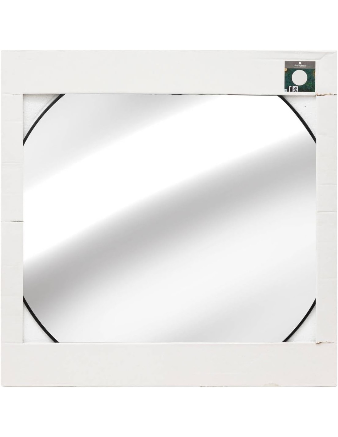 Specchio Alice rotondo Ø76 cm metallo nero Atmosphera | shopincasa.it