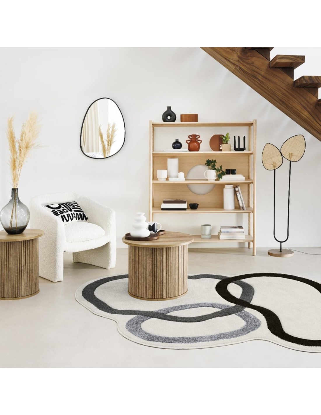 Specchio Rosalia 55x75 cm metallo nero Atmosphera | shopincasa.it
