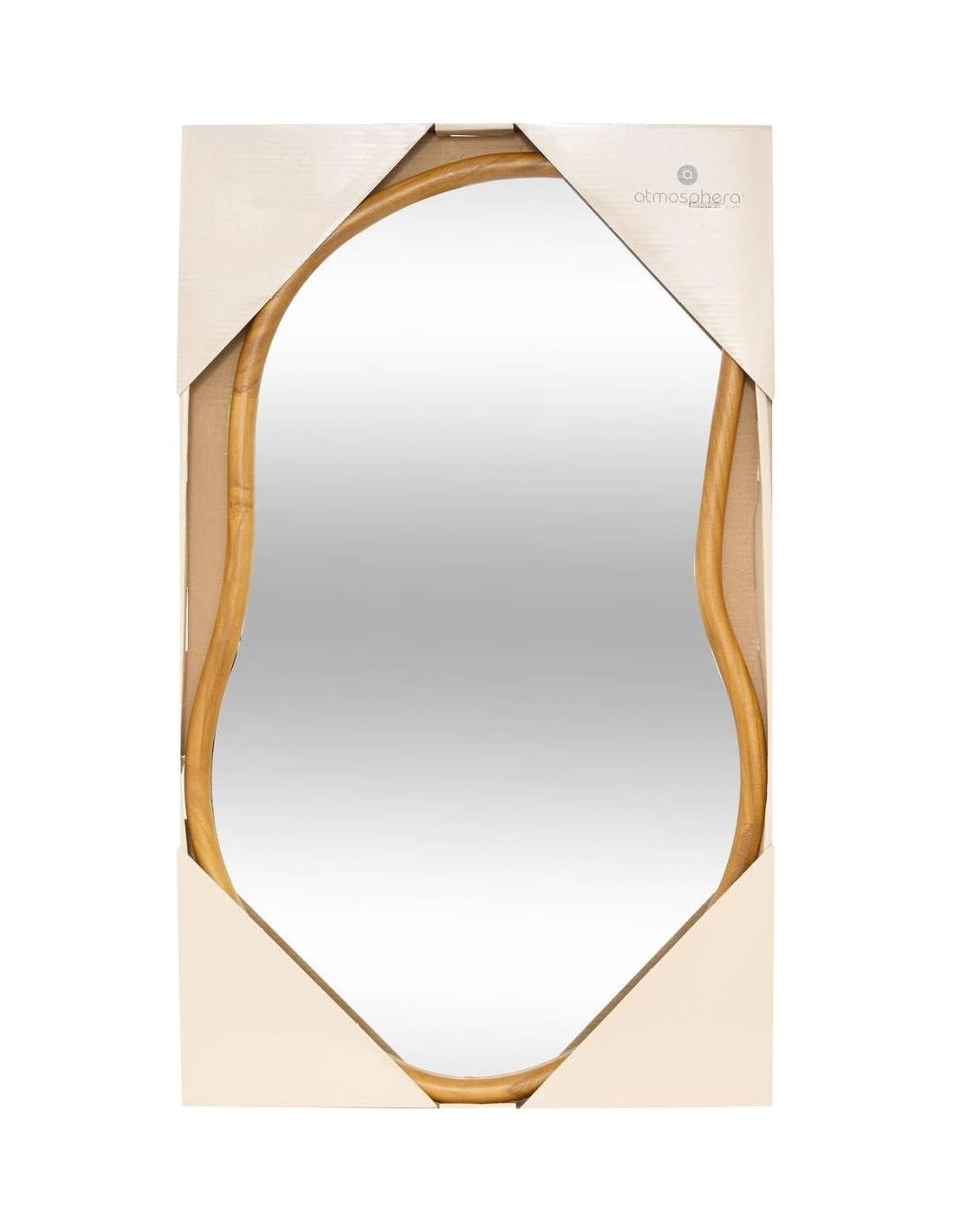 Specchio Livia 45x75 cm legno naturale Atmosphera | shopincasa.it