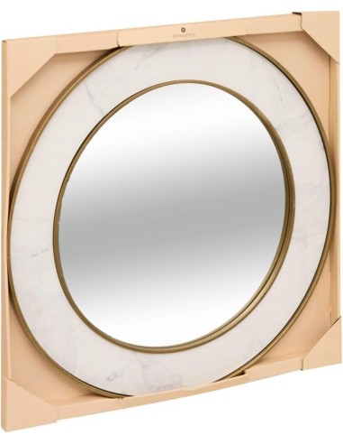 Specchio rotondo Alisha bianco Ø74 cm Atmosphera | shopincasa.it