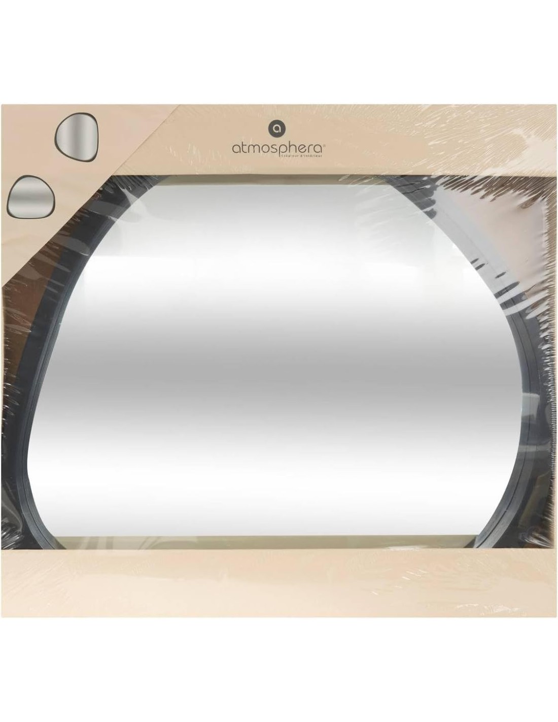 Specchio Wayne nero 63x57 cm Atmosphera | shopincasa.it