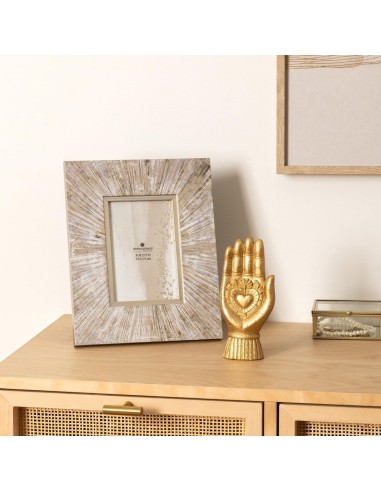 Cornice foto Izzie 10x15 cm marrone e dorato | shopincasa.it