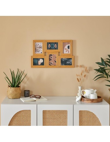 Bacheca Sandra 6 foto in legno con vetro Atmosphera | shopincasa.it