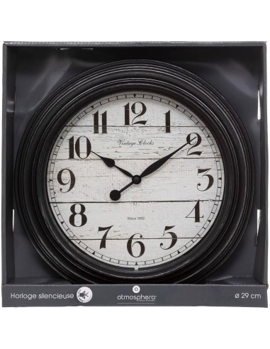 Pendolo da parete Atmosphera modanatura nero D. 29 cm | shopincasa.it