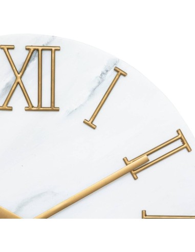Orologio da parete Alisha Atmosphera in metallo effetto marmo D. 56 cm | shopincasa.it
