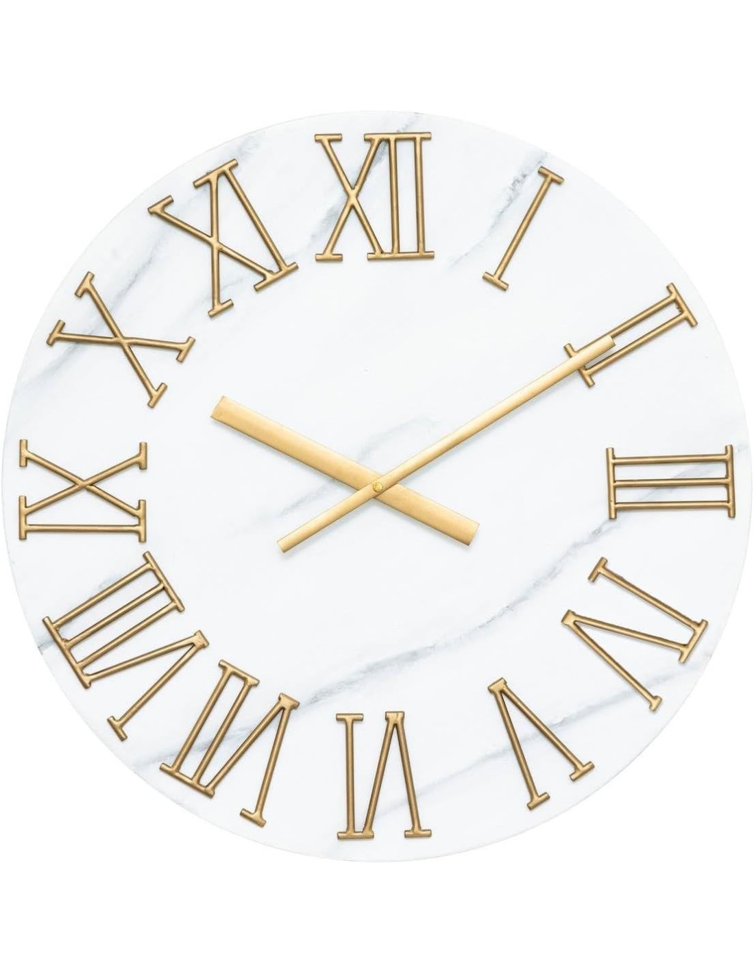 Orologio da parete Alisha Atmosphera in metallo effetto marmo D. 56 cm | shopincasa.it