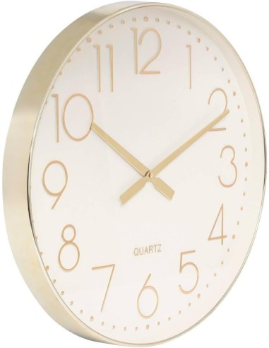 Orologio da parete Laure Atmosphera plastica oro D. 51 cm | shopincasa.it