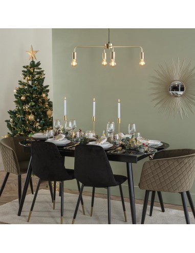 Poltrona Marlo Atmosphera in velluto verde cachi | shopincasa.it