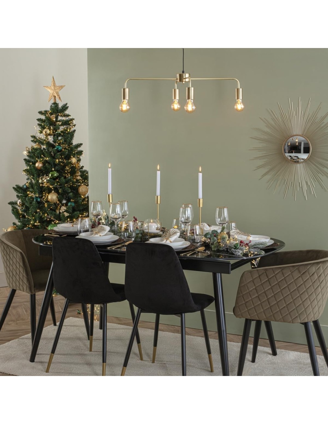 Poltrona Marlo Atmosphera in velluto verde cachi | shopincasa.it