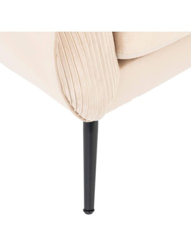 Poltrona Solaro Atmosphera in velluto beige | shopincasa.it