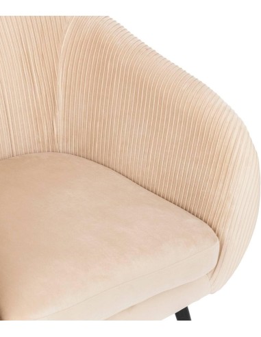 Poltrona Solaro Atmosphera in velluto beige | shopincasa.it