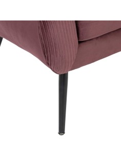 Poltrona Solaro Atmosphera in velluto prugna | shopincasa.it