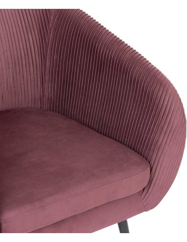 Poltrona Solaro Atmosphera in velluto prugna | shopincasa.it