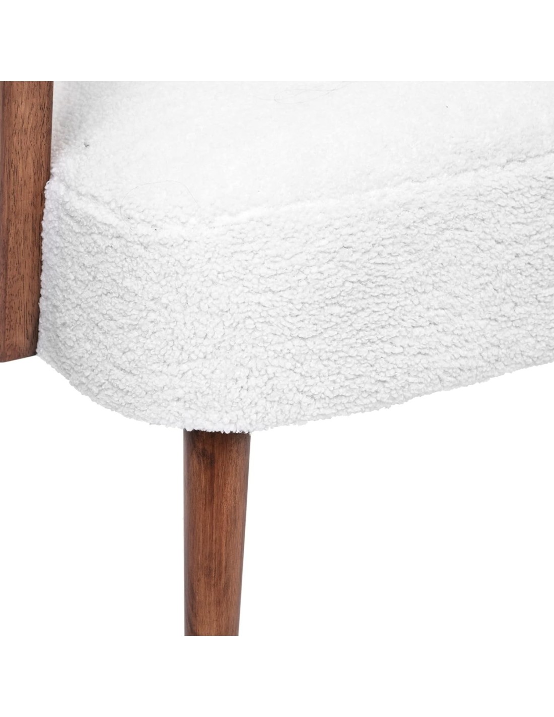 Poltrona Chiara Atmosphera in bouclette bianco | shopincasa.it