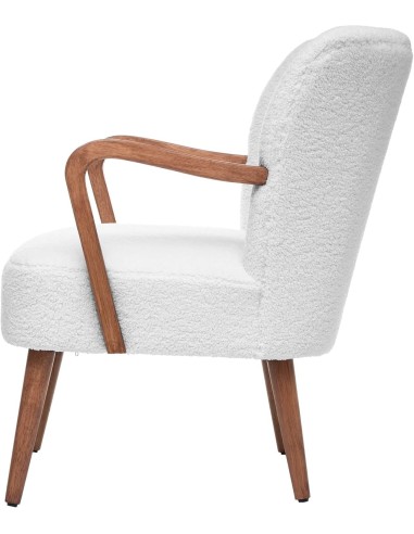 Poltrona Chiara Atmosphera in bouclette bianco | shopincasa.it