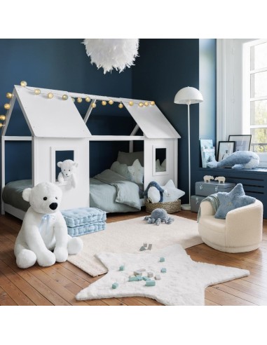 Poltrona per bambini Atmosphera in bouclette bianco | shopincasa.it