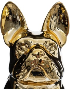 OGGETTISTICA: vendita online CANE BULLDOG GRES DORATO 22CM in offerta 2
