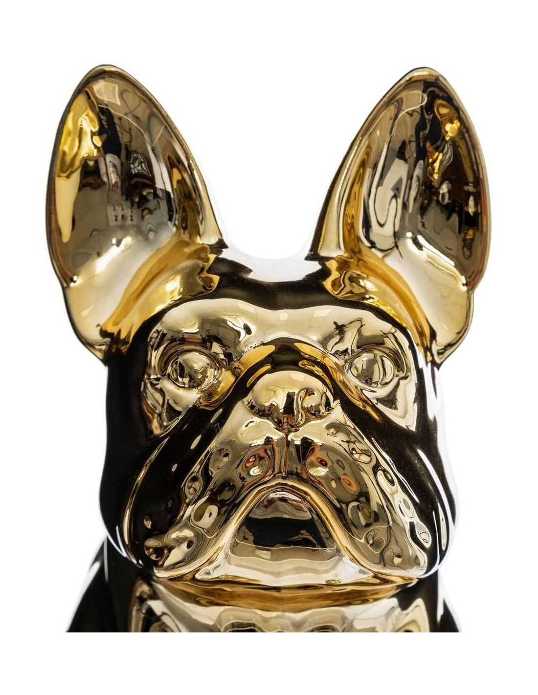 Statuetta Bulldog dorata in ceramica Atmosphera 19 cm | shopincasa.it