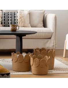 Set di 3 ceste rotonde Inuit Dreams Atmosphera 22/26/29 cm shopincasa.it 2