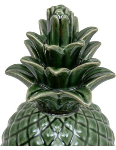 Ananas decorativo ceramica verde A. 20 cm Atmosphera shopincasa.it