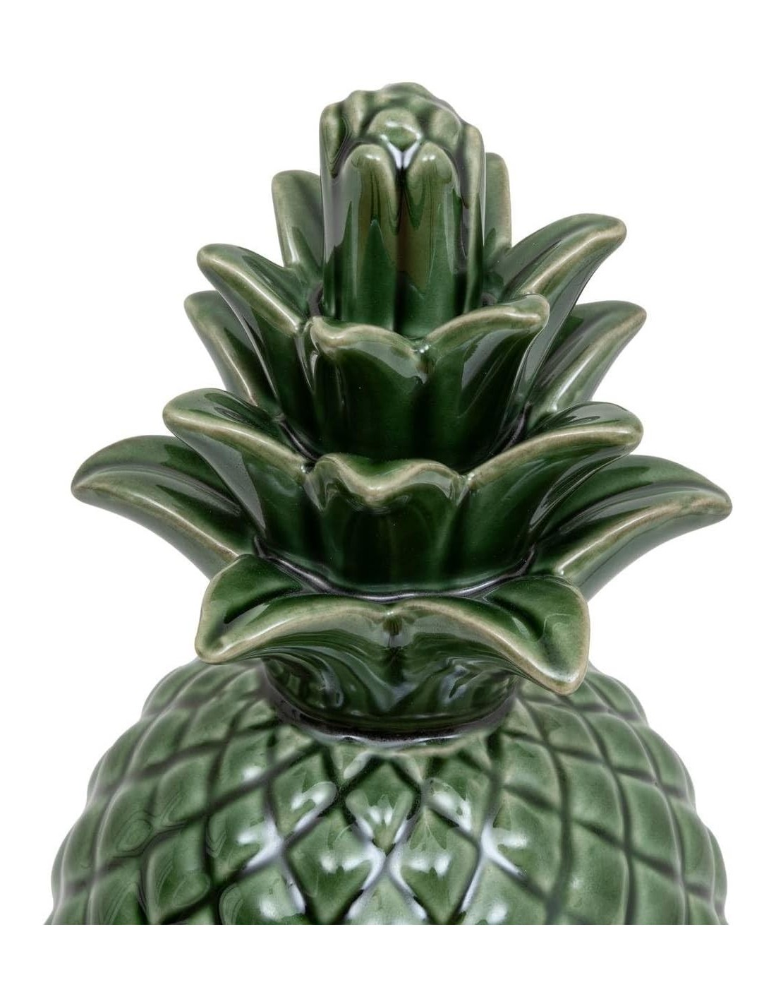 Ananas decorativo ceramica verde A. 20 cm Atmosphera shopincasa.it