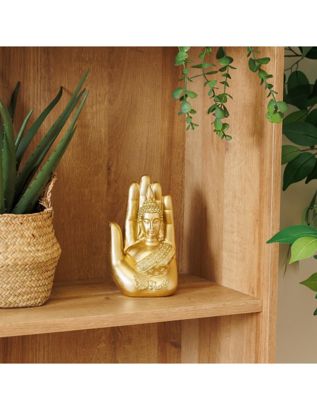 Statua Buddha Andy resina dorata H18 cm Atmosphera shopincasa.it
