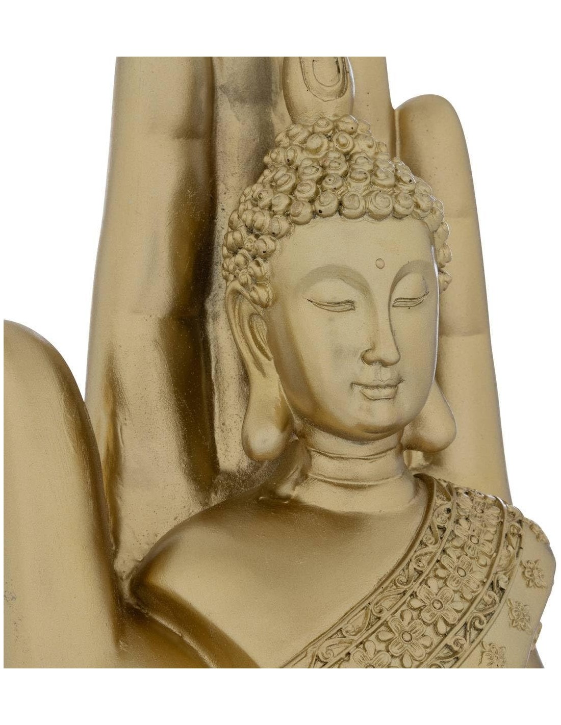 Statua Buddha Andy resina dorata H18 cm Atmosphera shopincasa.it