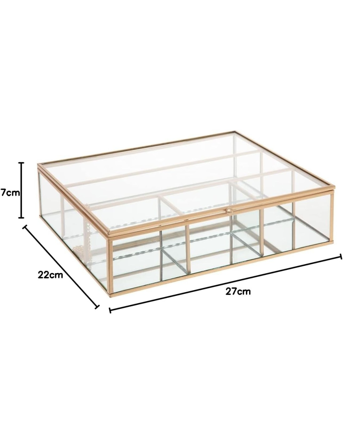 Portagioie Mood Atmosphera Dorato 27x7,5 cm shopincasa.it