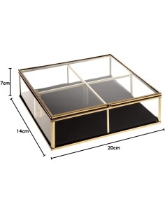 OGGETTISTICA: vendita online PORTAGIOIE 157218 FERRO/VELLUTO 20X20CM in offerta 2