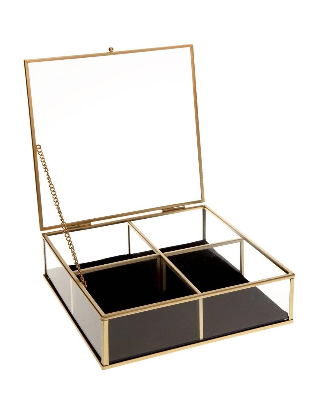 Portagioie Gold Atmosphera Dorato 20x6 cm shopincasa.it