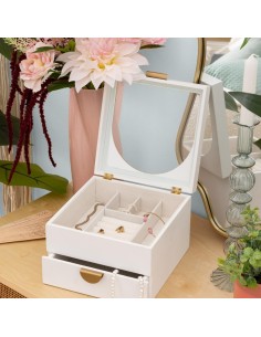 Scatola portagioie Wild Atmosphera Legno Bianco 20x20 cm shopincasa.it 2