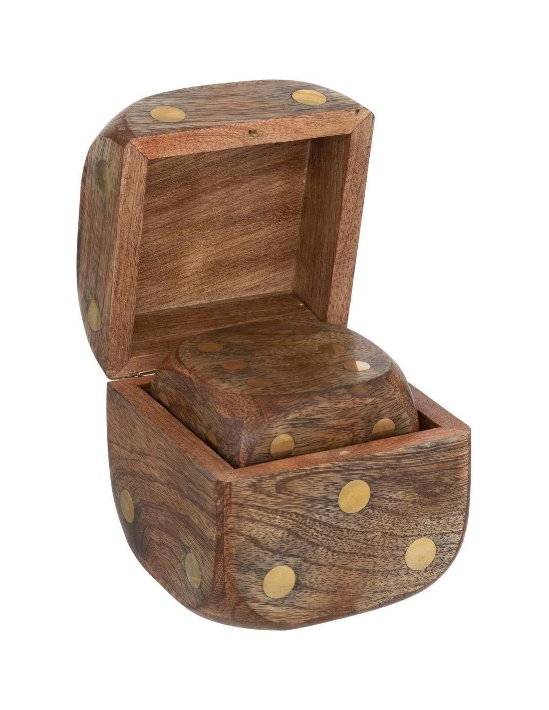 Decorazione da tavolo 3 dadi Roger Atmosphera Mango Caramello 10x10x10 cm shopincasa.it