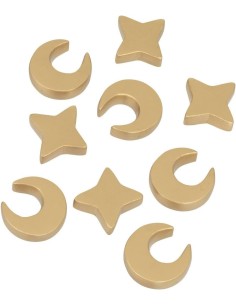 Tris Wild Romance Atmosphera 18x18 cm Cemento Bianco con stelle e luna shopincasa.it 2