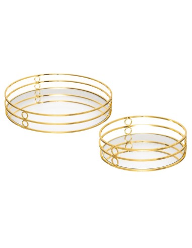 Vassoio Feel Atmosphera Dorato 20 cm shopincasa.it