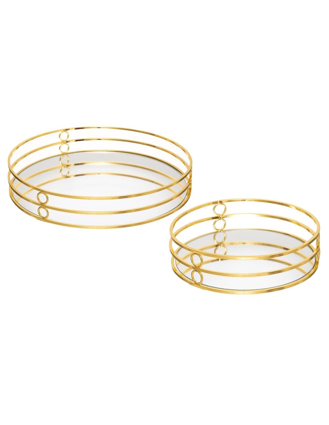 Vassoio Feel Atmosphera Dorato 20 cm shopincasa.it
