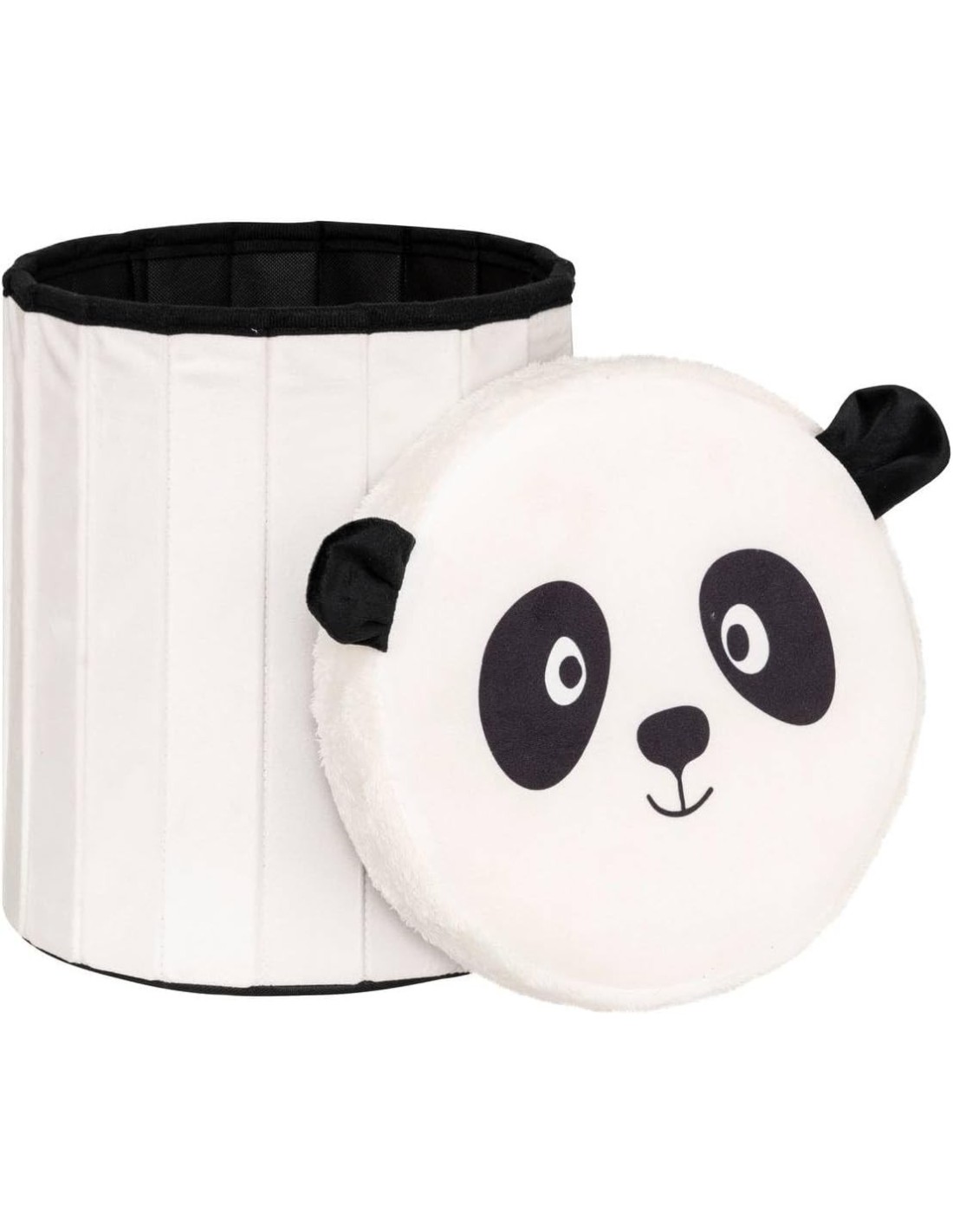 Pouf-coffre pieghevole Panda "Andy" per bambini 30x36 cm shopincasa.it