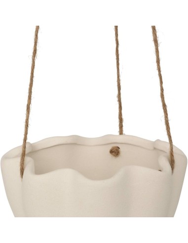 Cache-pot sospeso Wild ceramica bianca H17 cm Atmosphera shopincasa.it
