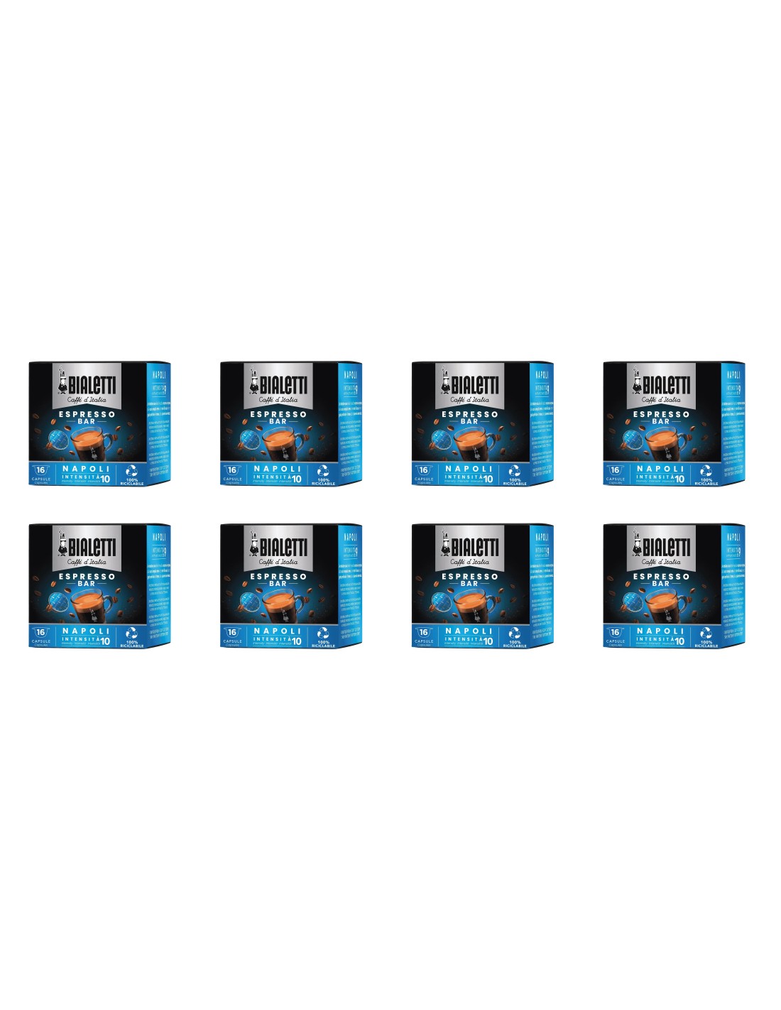 CAFFE': vendita online MULTIPACK NAPOLI DA 128 CAPSULE BIALETTI in offerta