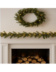 BOA 79830 ABETE ALPINO 270CM 100LED BIANCO CALDO