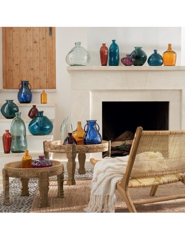 Atmosphera Vaso Rotondo Vetro Riciclato Verde Cachi D23 cm | shopincasa.it