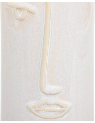Atmosphera Vaso Soleya in Ceramica Bianca a Forma di Faccia H25 cm | shopincasa.it
