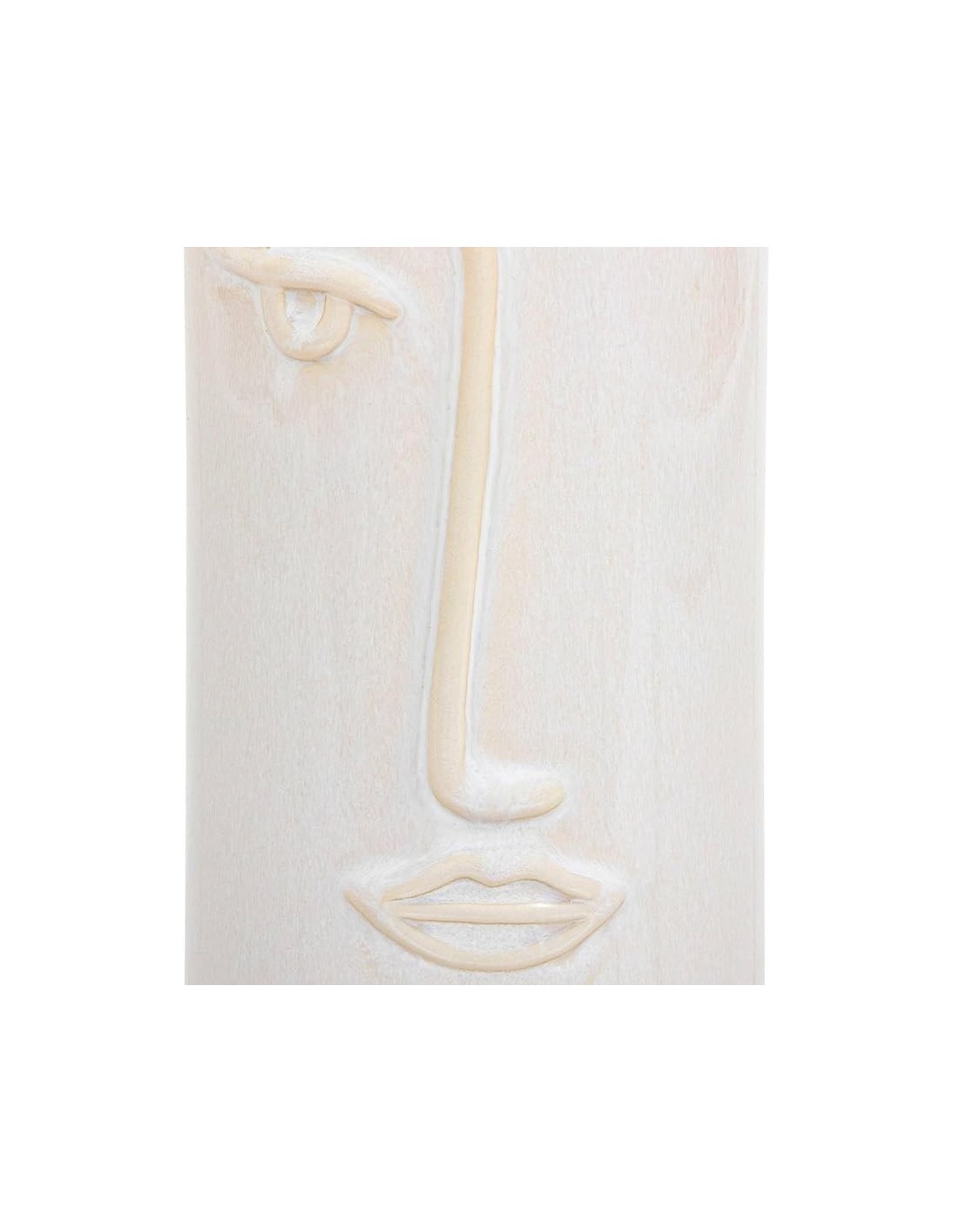 Atmosphera Vaso Soleya in Ceramica Bianca a Forma di Faccia H25 cm | shopincasa.it
